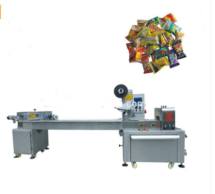 China Volle automatische Süßigkeits-Kissen-Satz-Maschine, Hochgeschwindigkeitsfluss-Satz-Verpackmaschine fournisseur